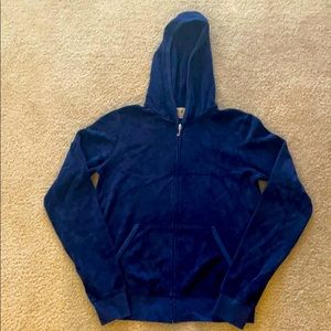 Juicy navy terry cloth hoodie